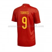 Billige Landsholdstrøjer Spanien 2021 Fernando Torres 9 Hjemmetrøje..